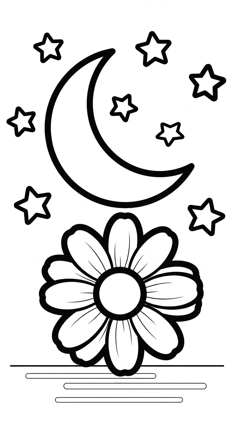 download tranh tô màu Tranh Tô Màu Hoa Cúc cho bé