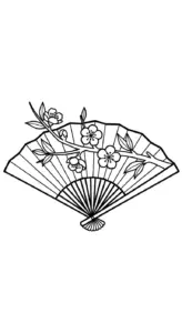 hình tô màu Hoa Đào cho bé 7 tuổi