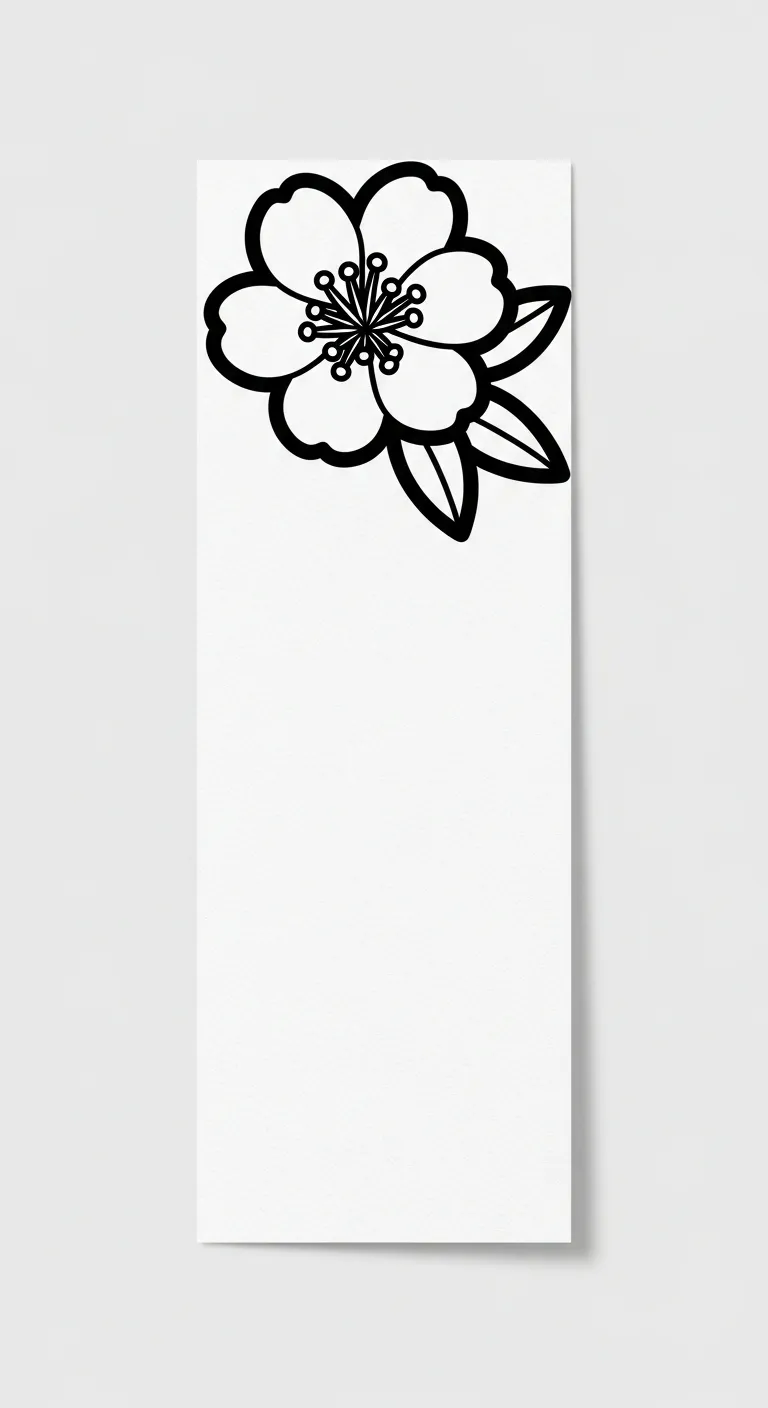 hình tô màu Hoa Đào cho bé 7-8 tuổi 1