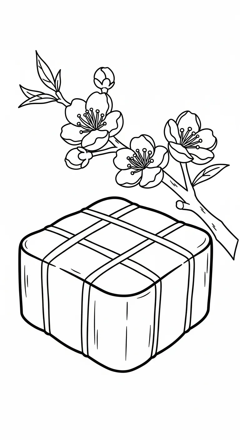 tranh tô màu Hoa Đào tập tô