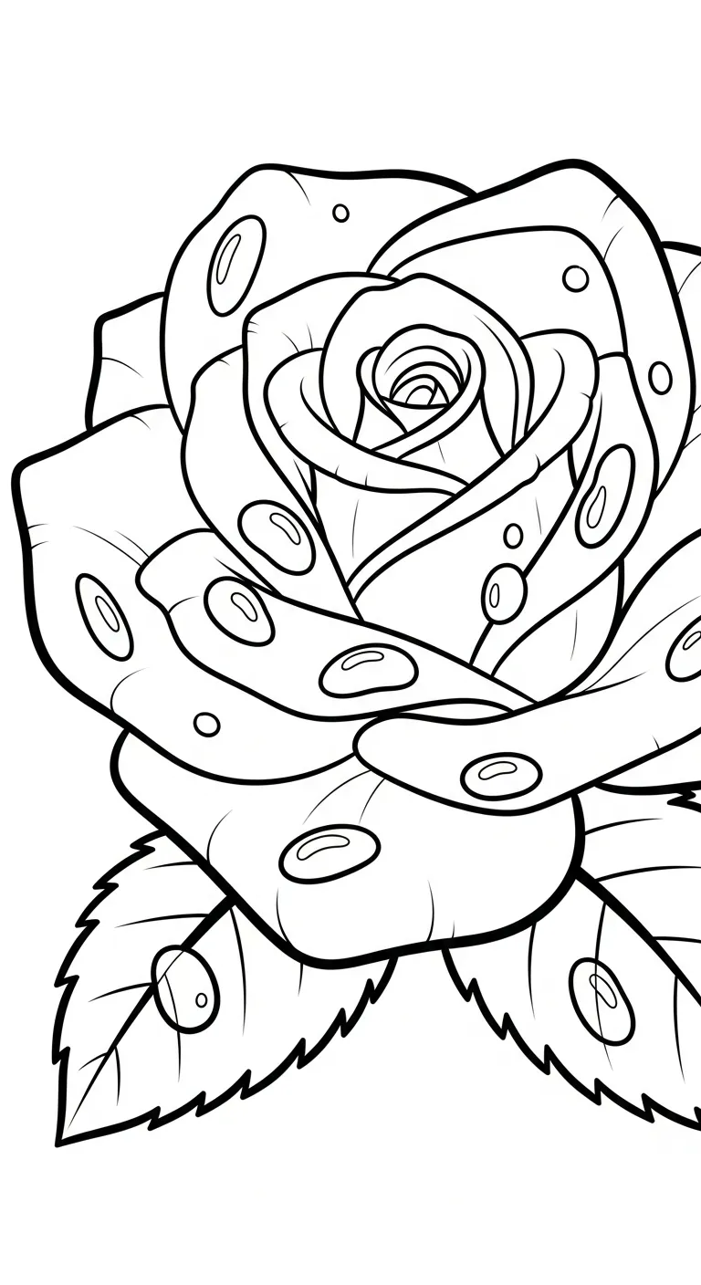 tải tranh tô màu Hoa Hồng