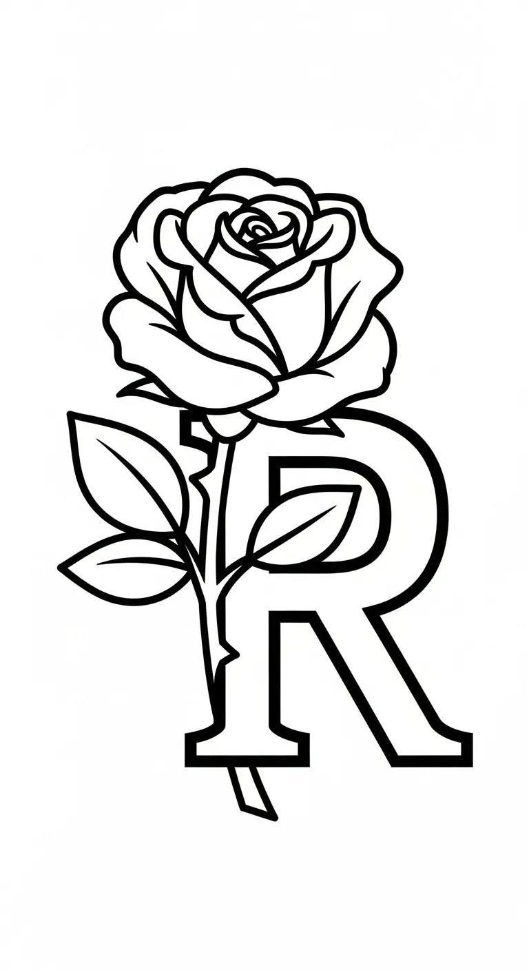 tranh tô màu Hoa Hồng miễn phí