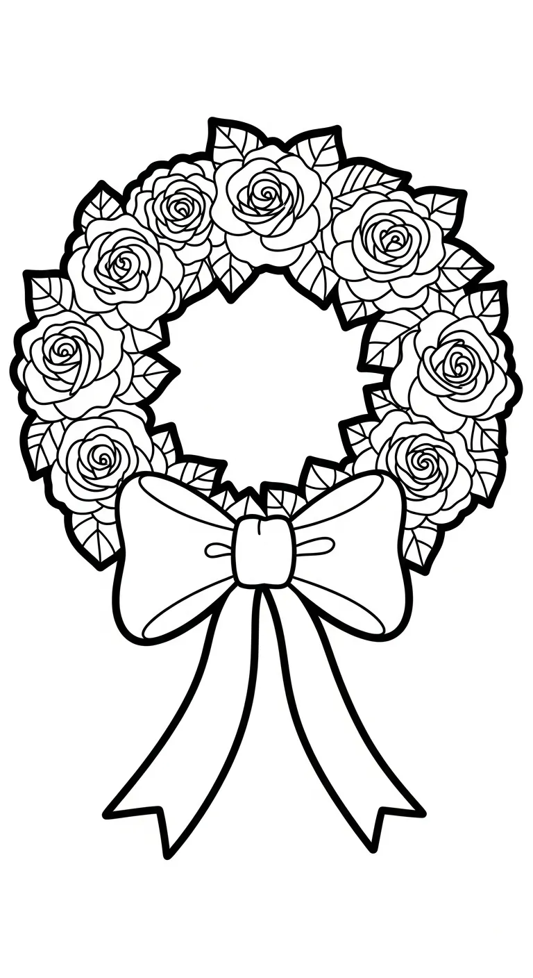 hình tô màu Hoa Hồng pdf