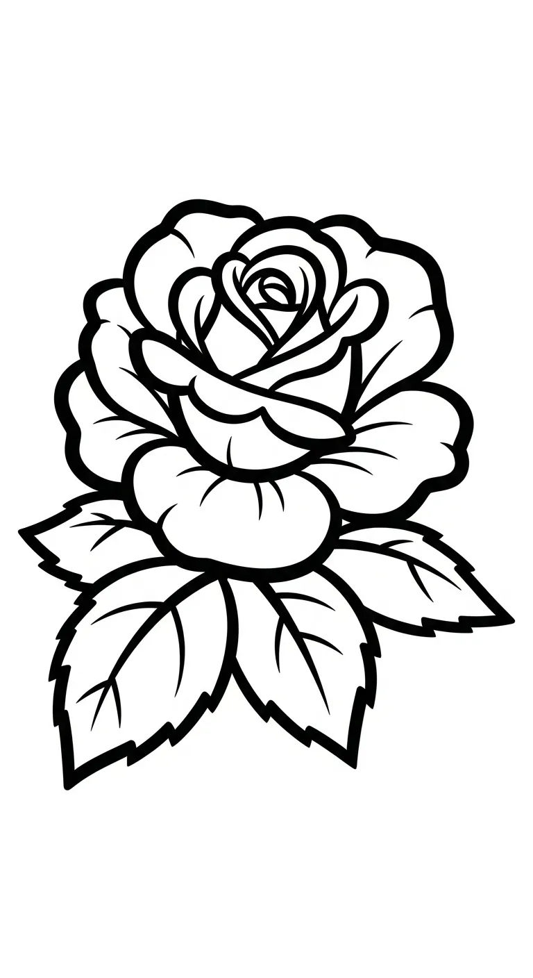 tải tranh tô màu Hoa Hồng cho bé 8 tuổi 1