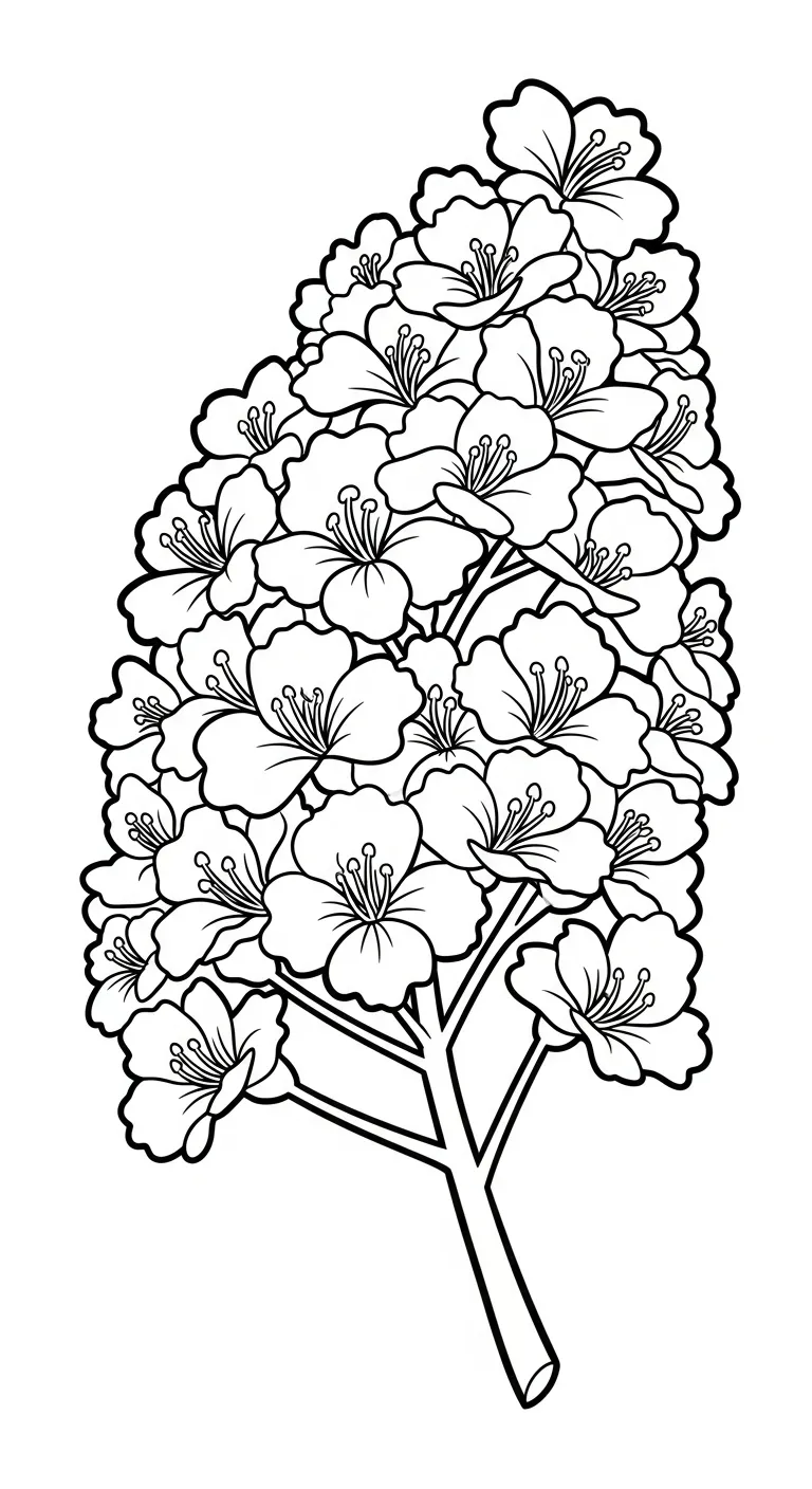 tải hình tô màu Hoa Phượng cho bé 3 tuổi