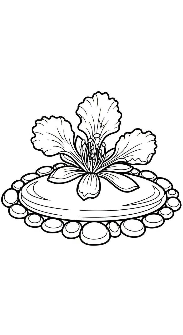 in tranh tô màu Hoa Phượng cho bé 8 tuổi