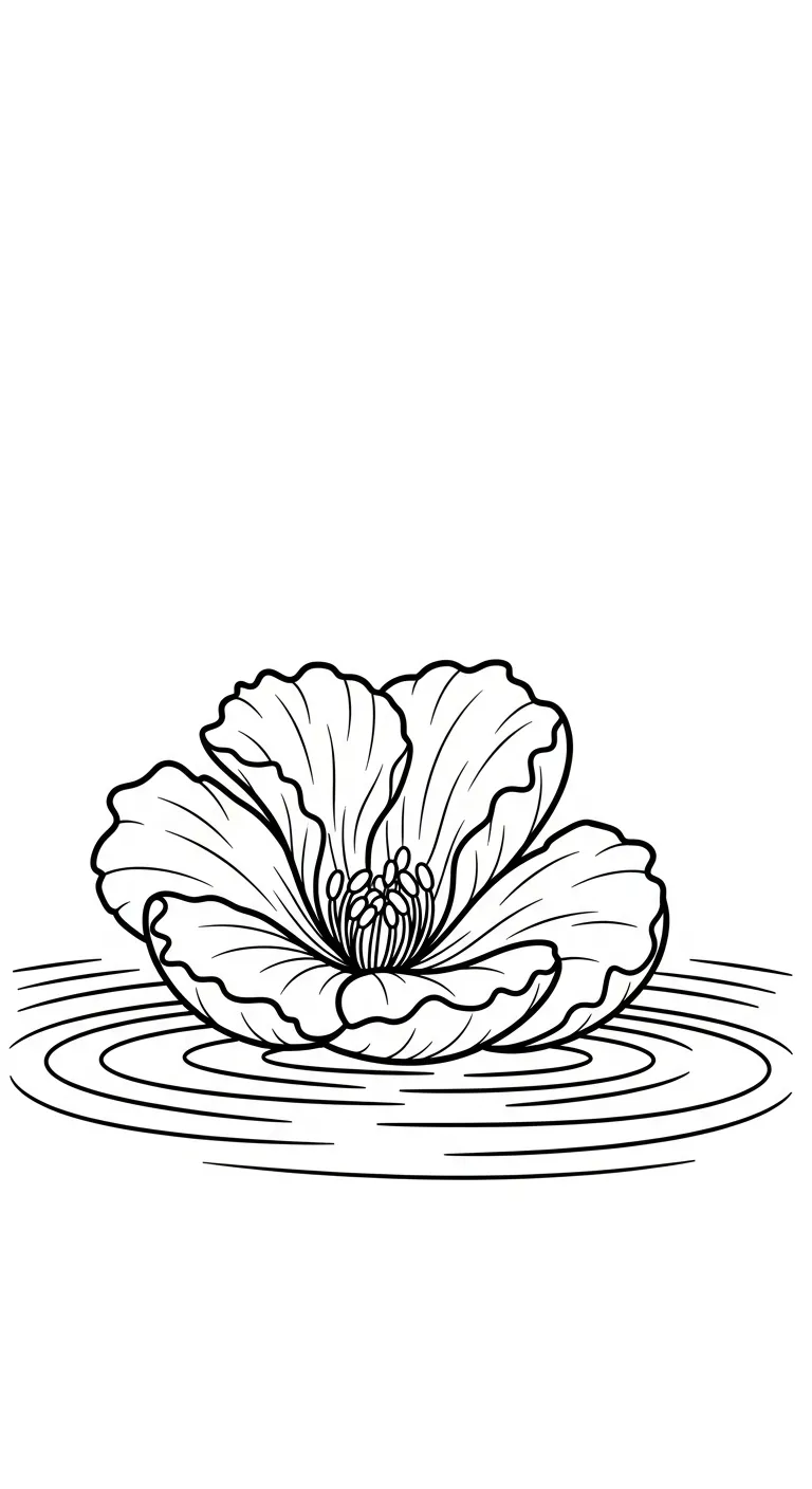 tải tranh tô màu Hoa Phượng cho bé 7 tuổi