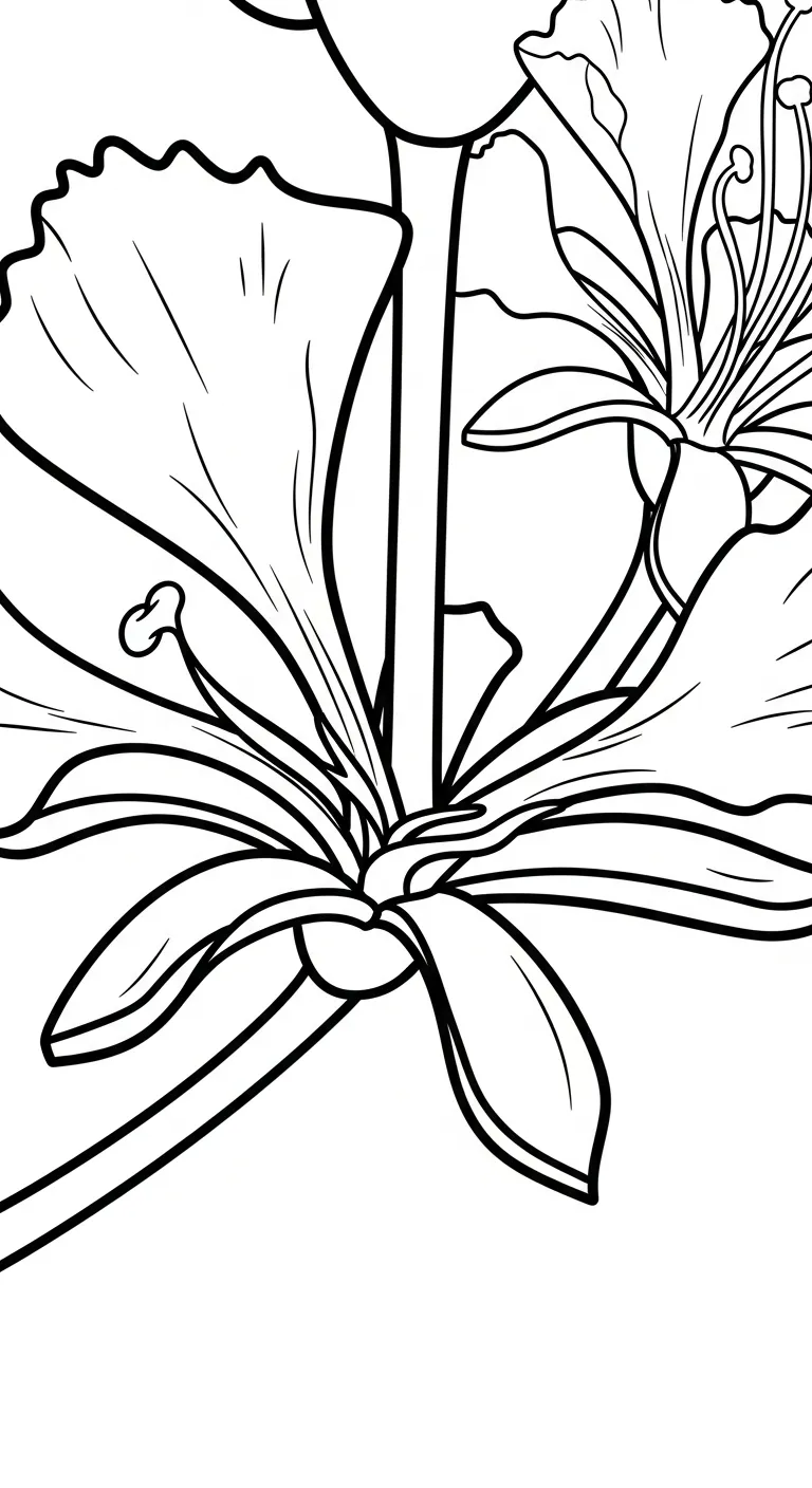 tải tranh tô màu Hoa Phượng