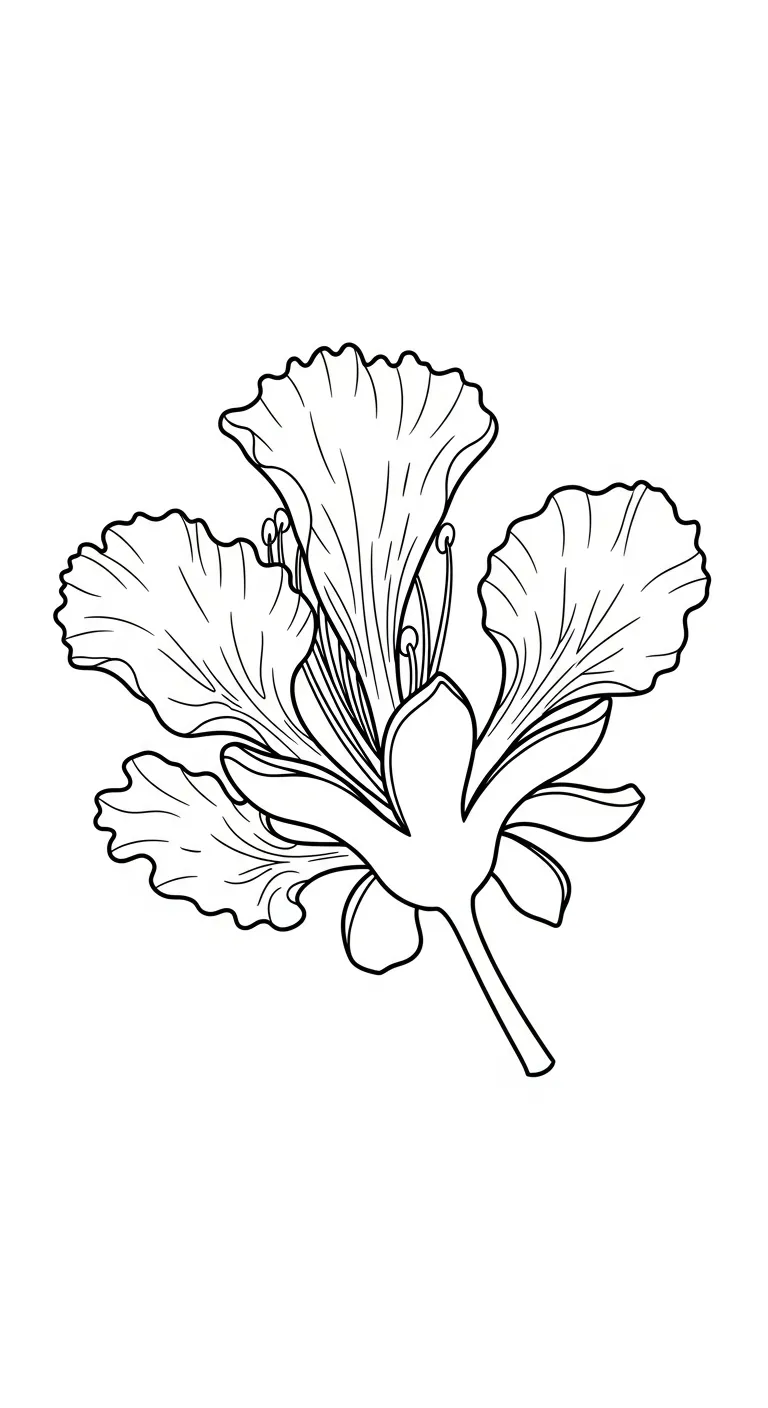 tải tranh tô màu Hoa Phượng pdf