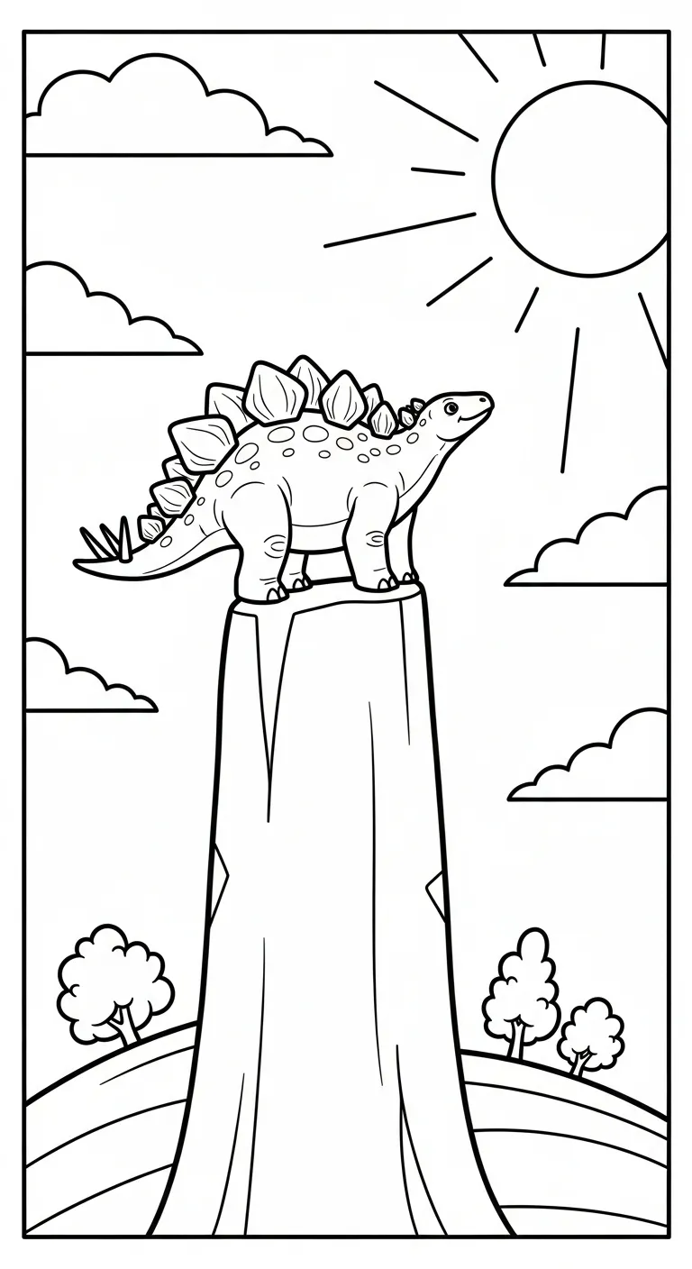 in hình tô màu Tranh Tô Màu Khủng Long cho bé 7 tuổi