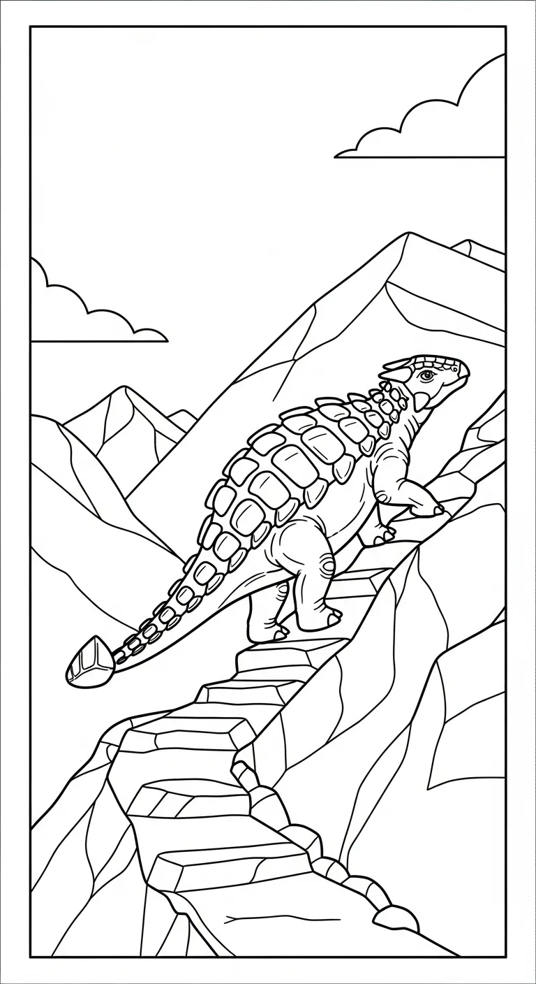 tranh tô màu Tranh Tô Màu Khủng Long in ngay