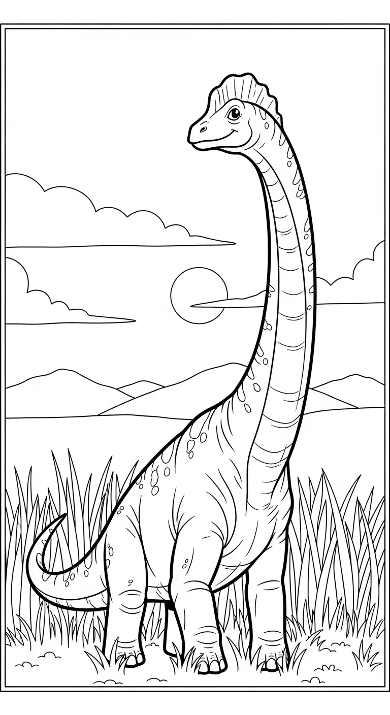 mẫu in hình tô màu Tranh Tô Màu Khủng Long cho bé