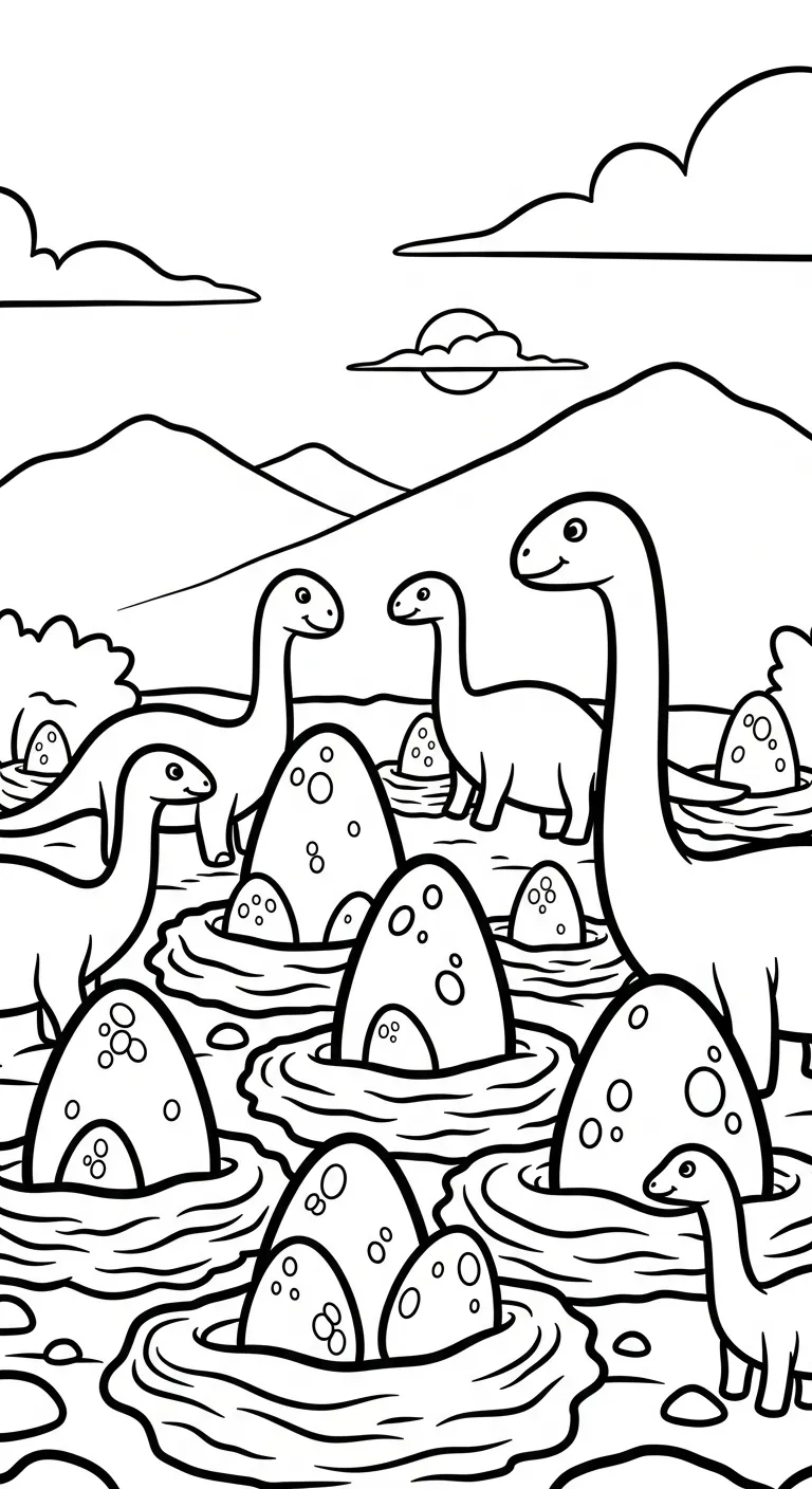 tranh tô màu Tranh Tô Màu Khủng Long cho bé 8 tuổi miễn phí