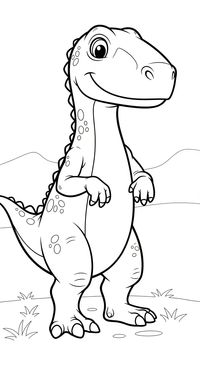 tải tranh tô màu Tranh Tô Màu Khủng Long cho bé 8 tuổi