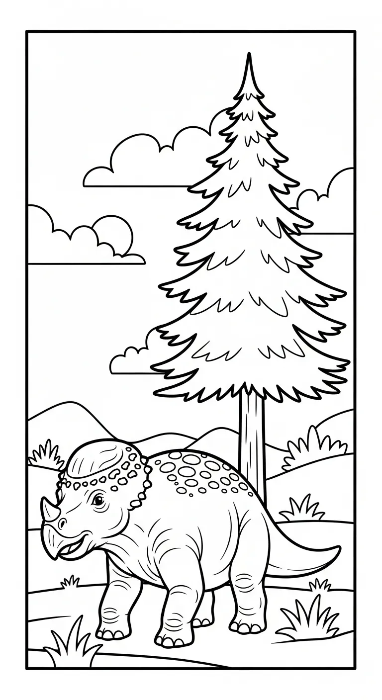 in hình tô màu Tranh Tô Màu Khủng Long khổ A4