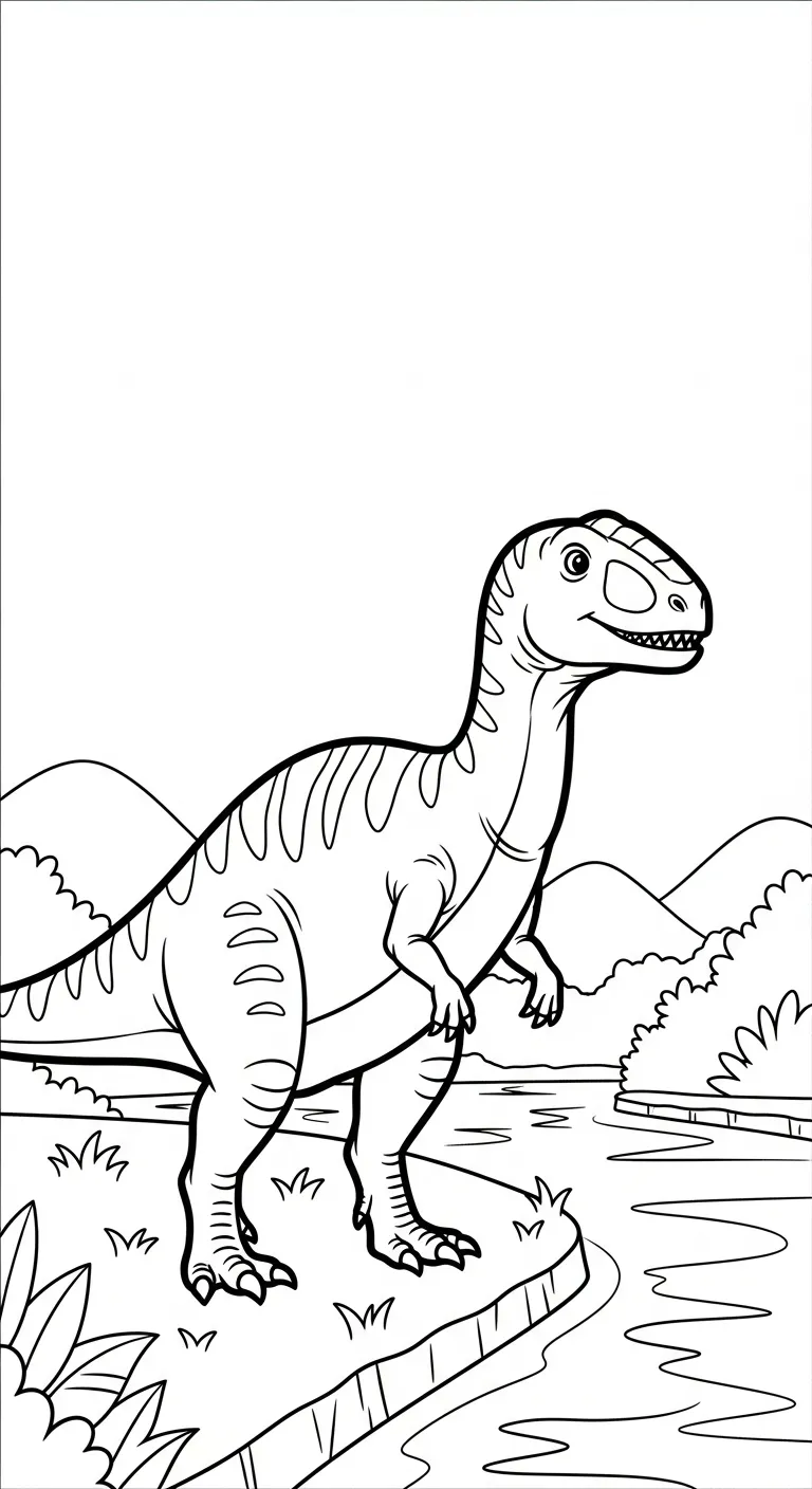 tranh tô màu Tranh Tô Màu Khủng Long tập tô