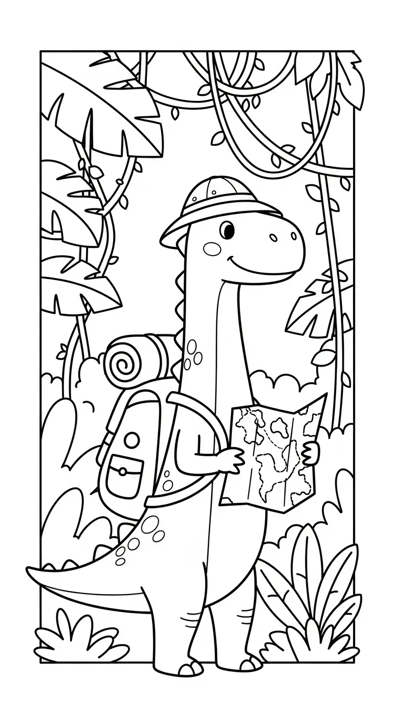 tranh tô màu Tranh Tô Màu Khủng Long cho bé 7-8 tuổi