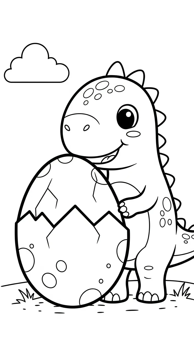 tải tranh tô màu Tranh Tô Màu Khủng Long