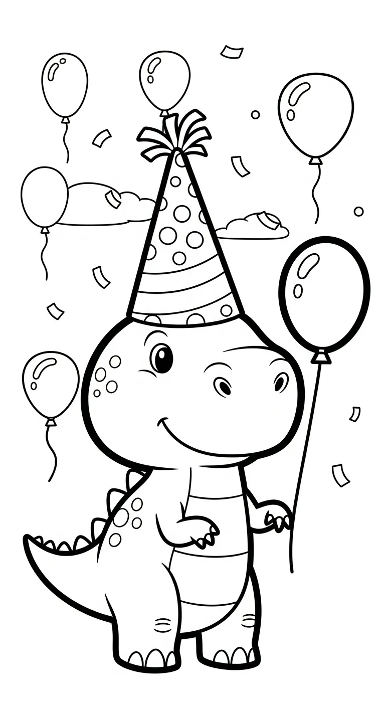 file hình tô màu Tranh Tô Màu Khủng Long cho bé 4-5 tuổi