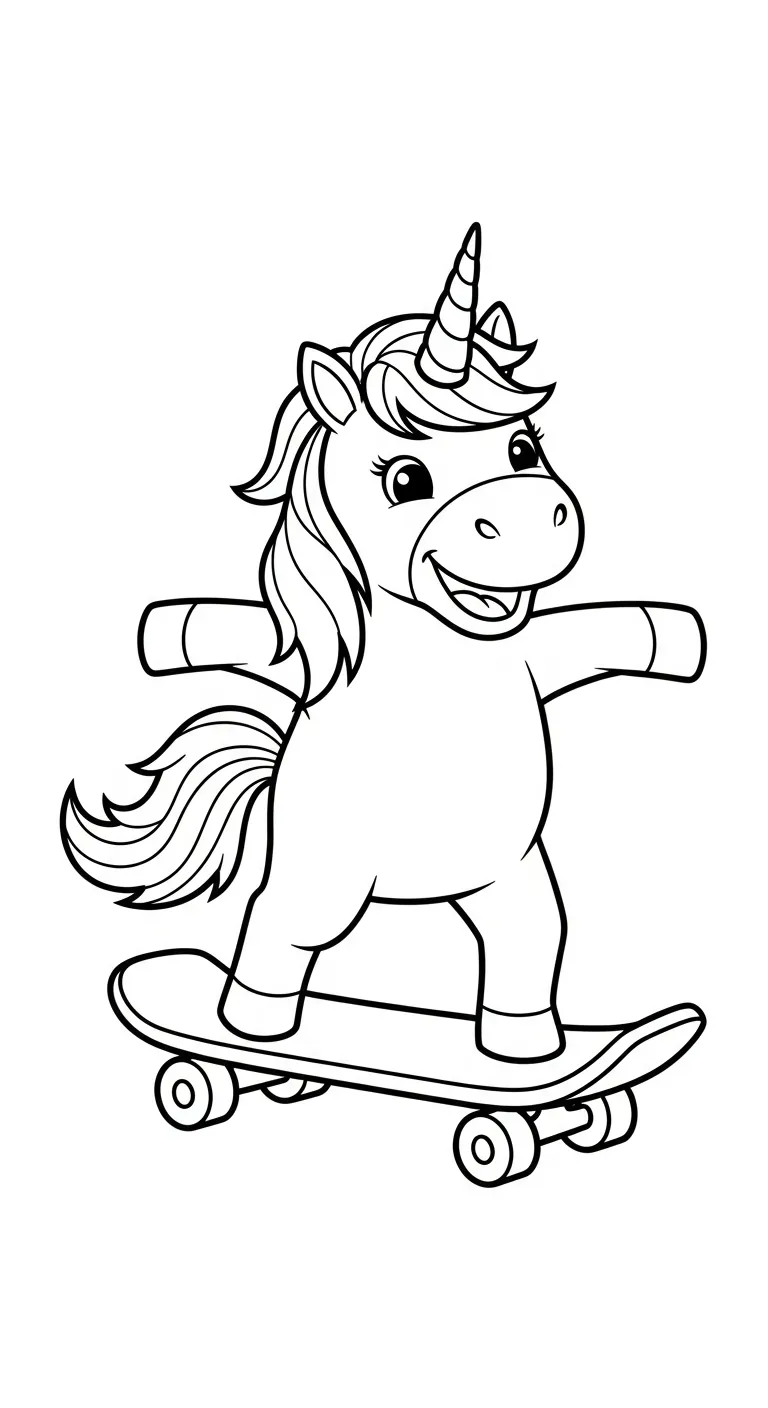 tranh tô màu Kỳ Lân cho bé 5 tuổi