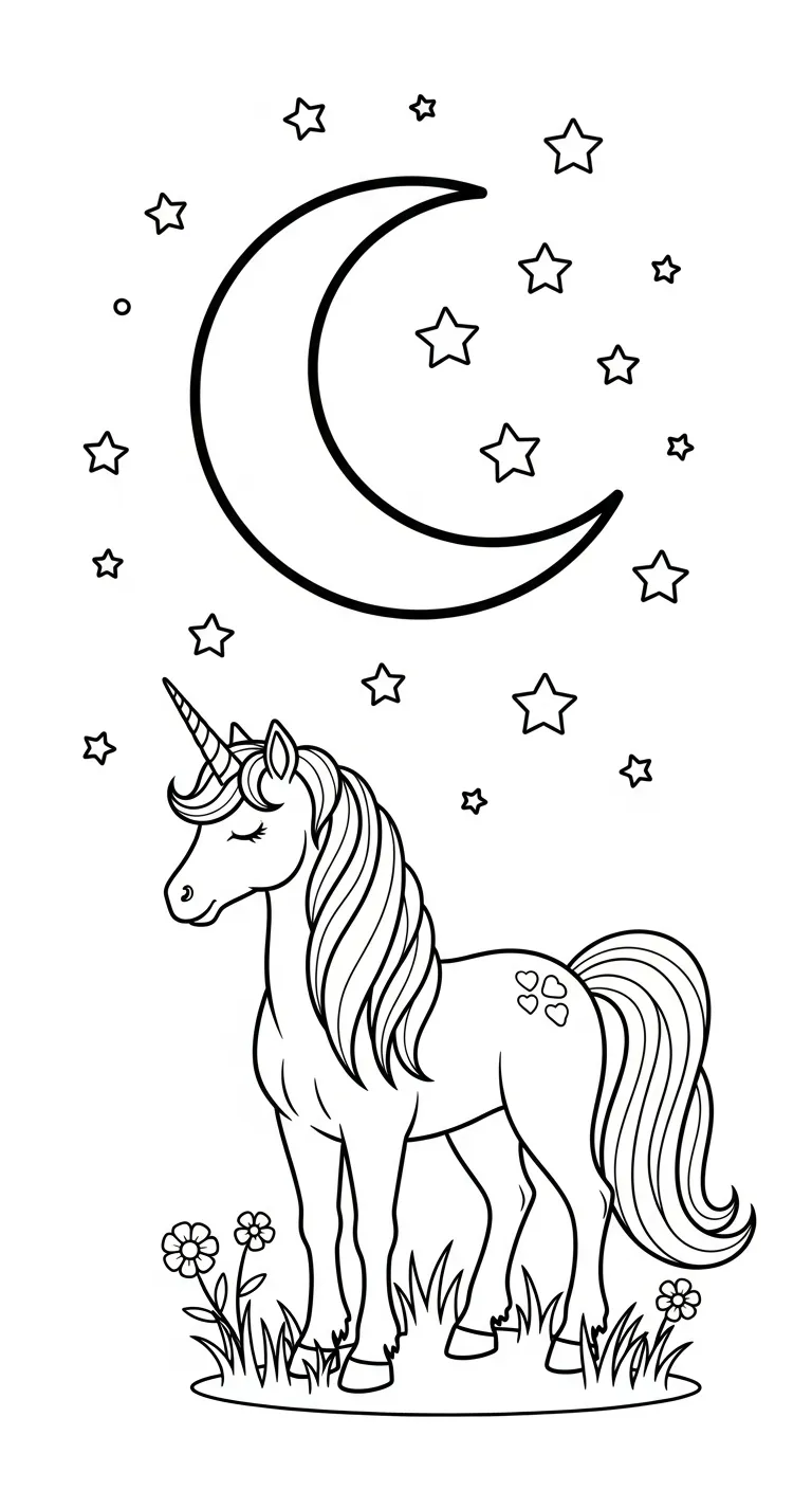 tranh tô màu Kỳ Lân cho bé tải về