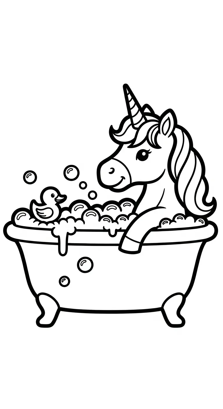 in hình tô màu Kỳ Lân cho bé 5 tuổi