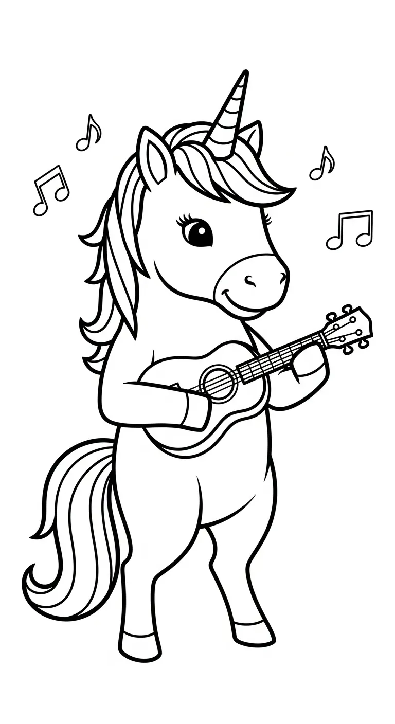 in hình tô màu Kỳ Lân