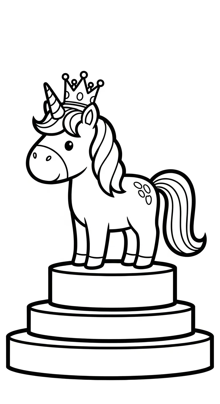 hình tô màu Kỳ Lân cho trẻ em