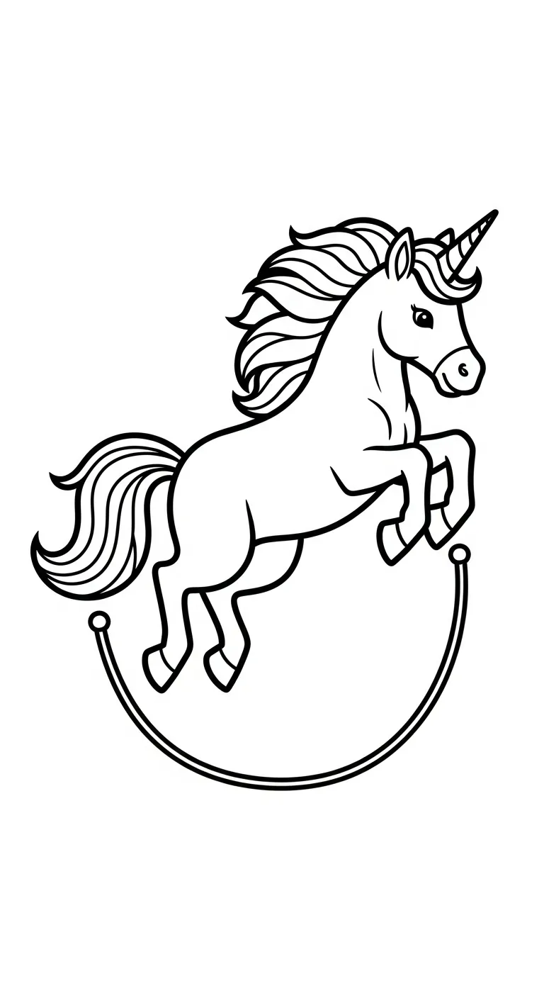 tranh tô màu Kỳ Lân cho bé 8 tuổi miễn phí