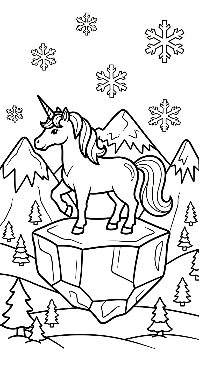 tải hình tô màu Kỳ Lân cho bé 1