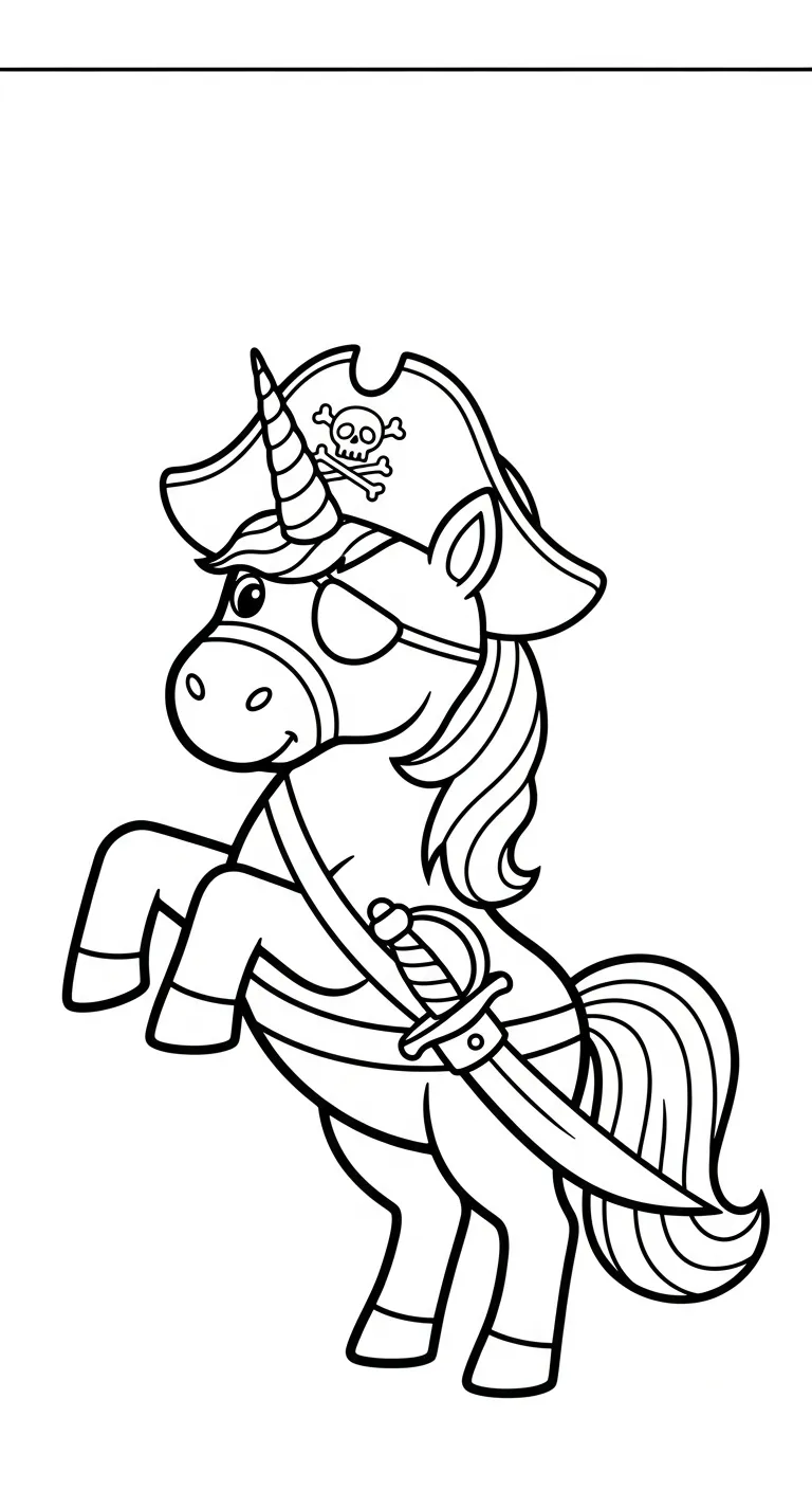 hình tô màu Kỳ Lân cho bé 4 tuổi miễn phí