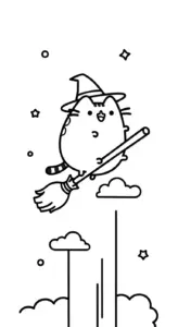 hình tô màu Tranh Tô Màu Mèo Pusheen pdf