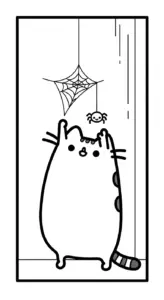 tải hình tô màu Tranh Tô Màu Mèo Pusheen không mất tiền