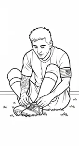 tranh tô màu Messi cho bé mới nhất