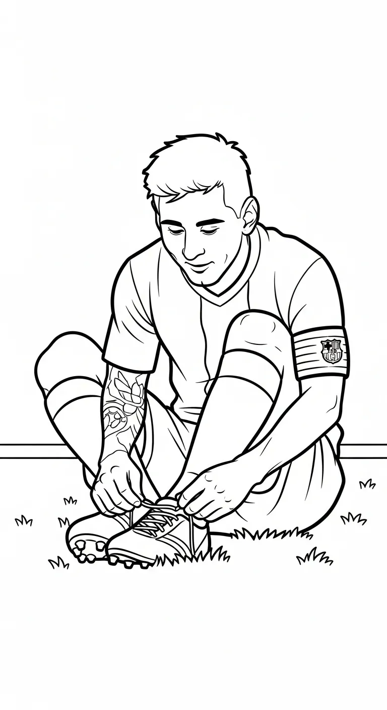 tranh tô màu Messi cho bé mới nhất