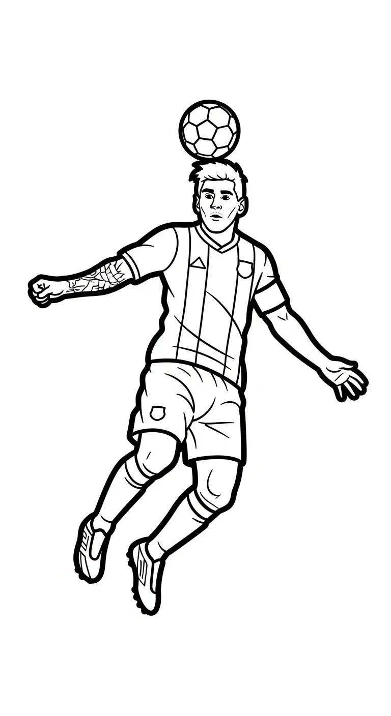 tranh tô màu Messi cho bé 4 tuổi miễn phí