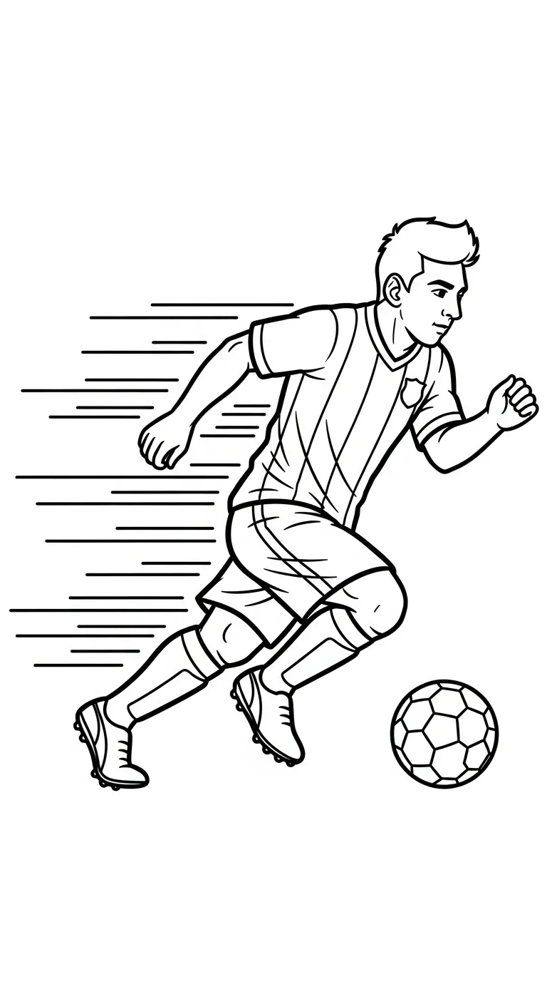 in tranh tô màu Messi khổ A4