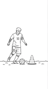 hình tô màu Messi cho bé 4 tuổi miễn phí