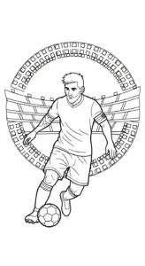 tải hình tô màu Messi cho bé 8 tuổi
