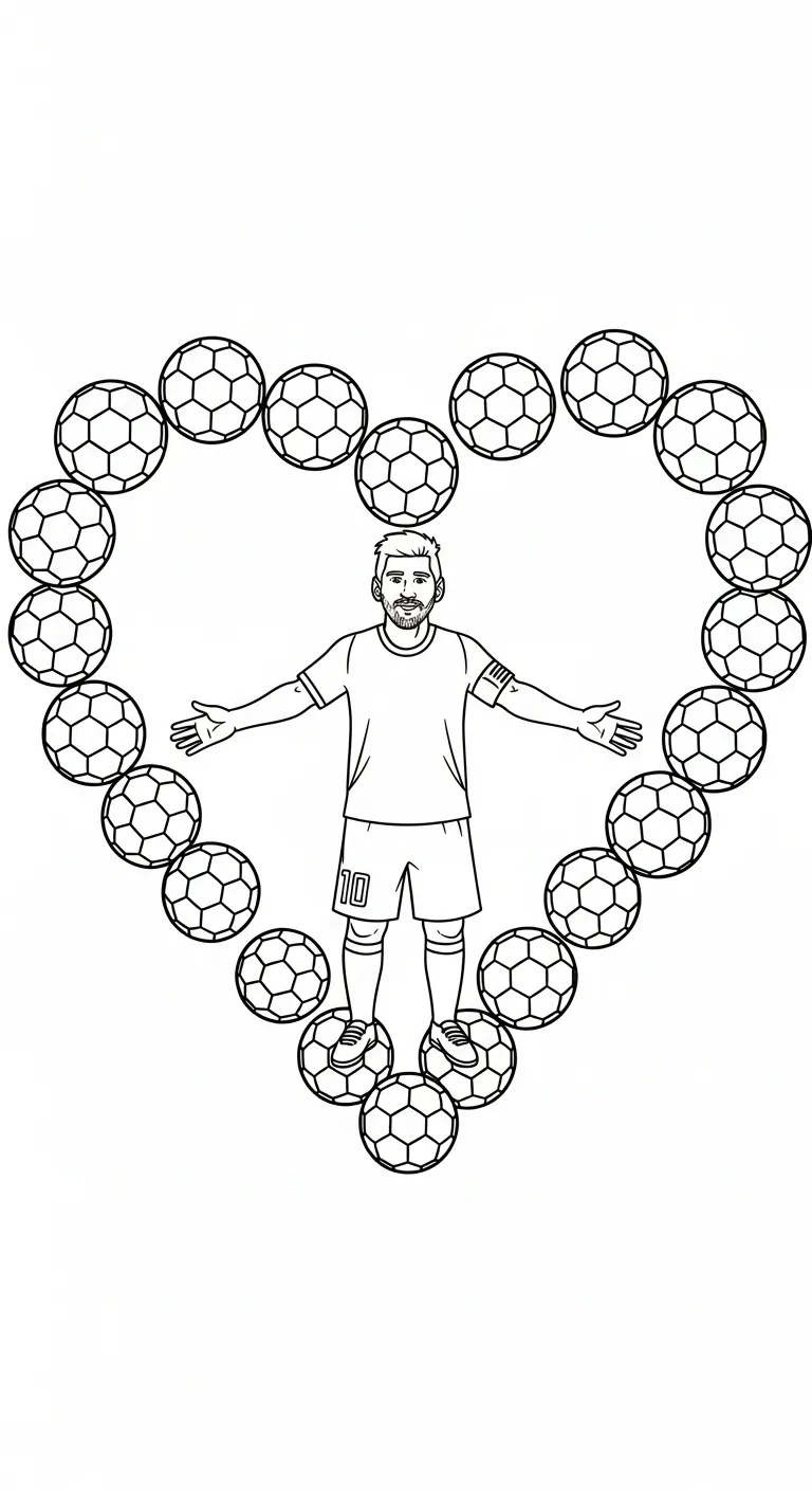 tải hình tô màu Messi cho bé 4 tuổi