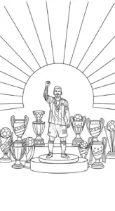 tranh tô màu Messi cho bé