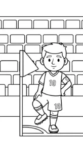 tranh tô màu Messi cho trẻ em