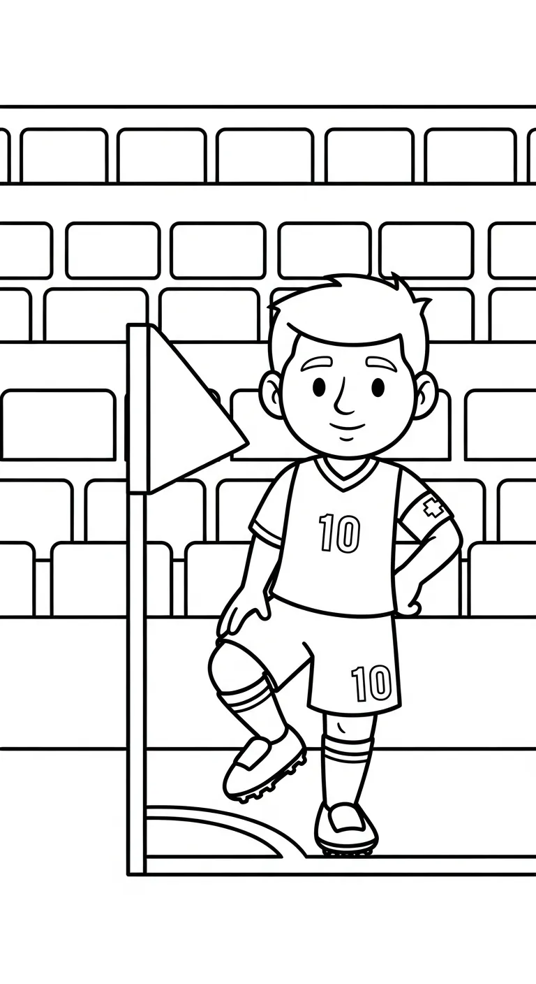 tranh tô màu Messi cho trẻ em