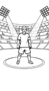 tải tranh tô màu Messi cho bé 6 tuổi