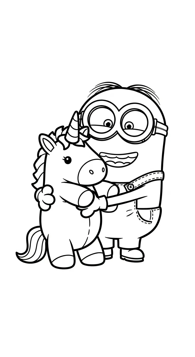 hình tô màu Minions cho trẻ em 1