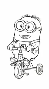 in tranh tô màu Minions