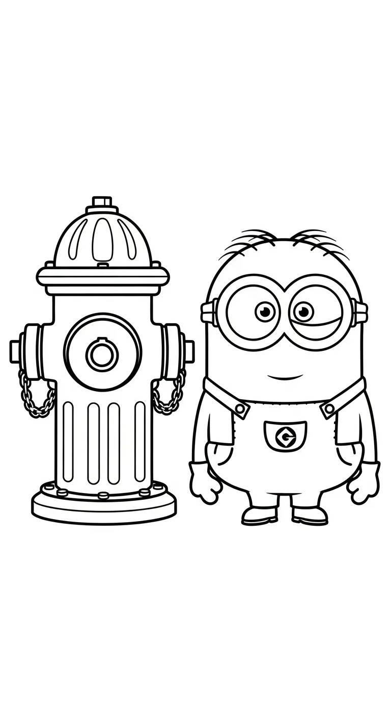 tranh tô màu Minions cho bé tải miễn phí