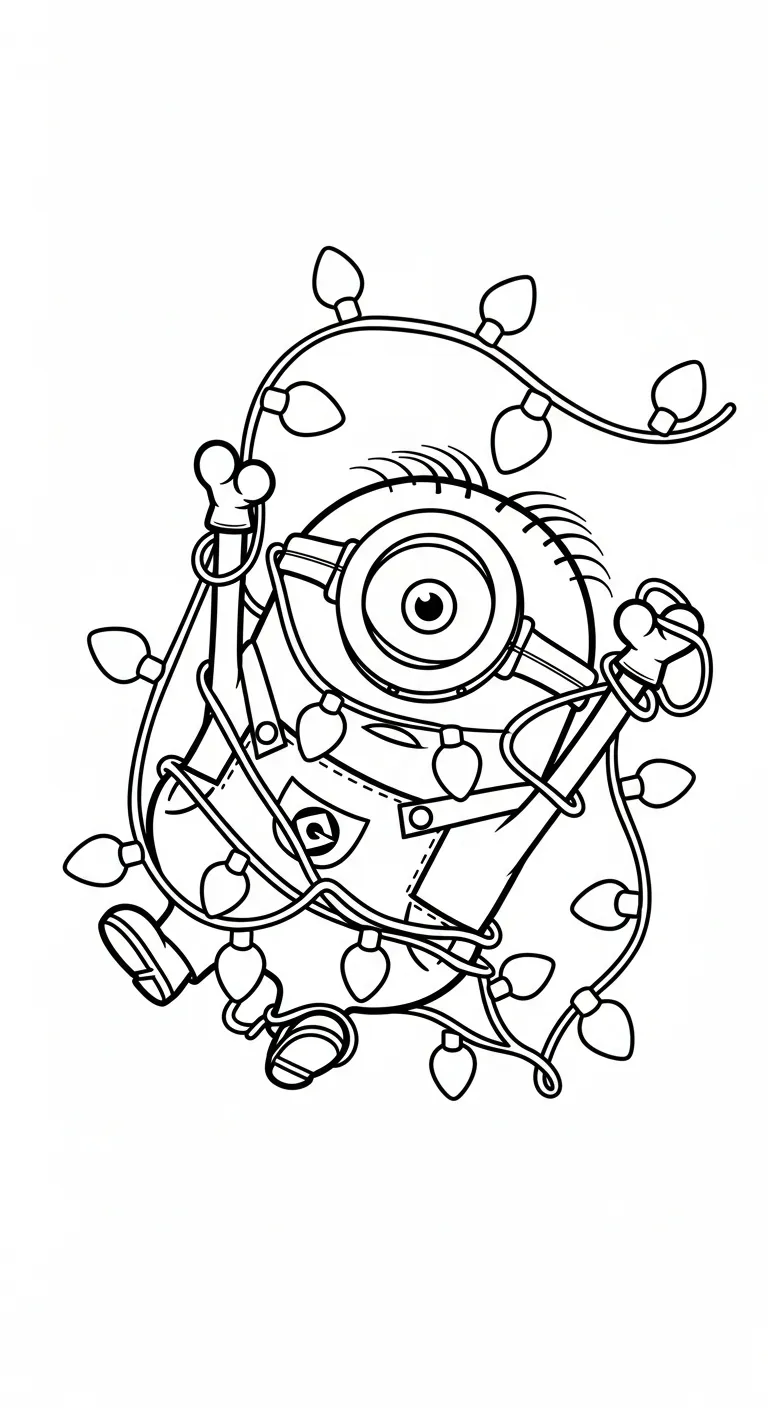 in hình tô màu Minions cho bé 3 tuổi