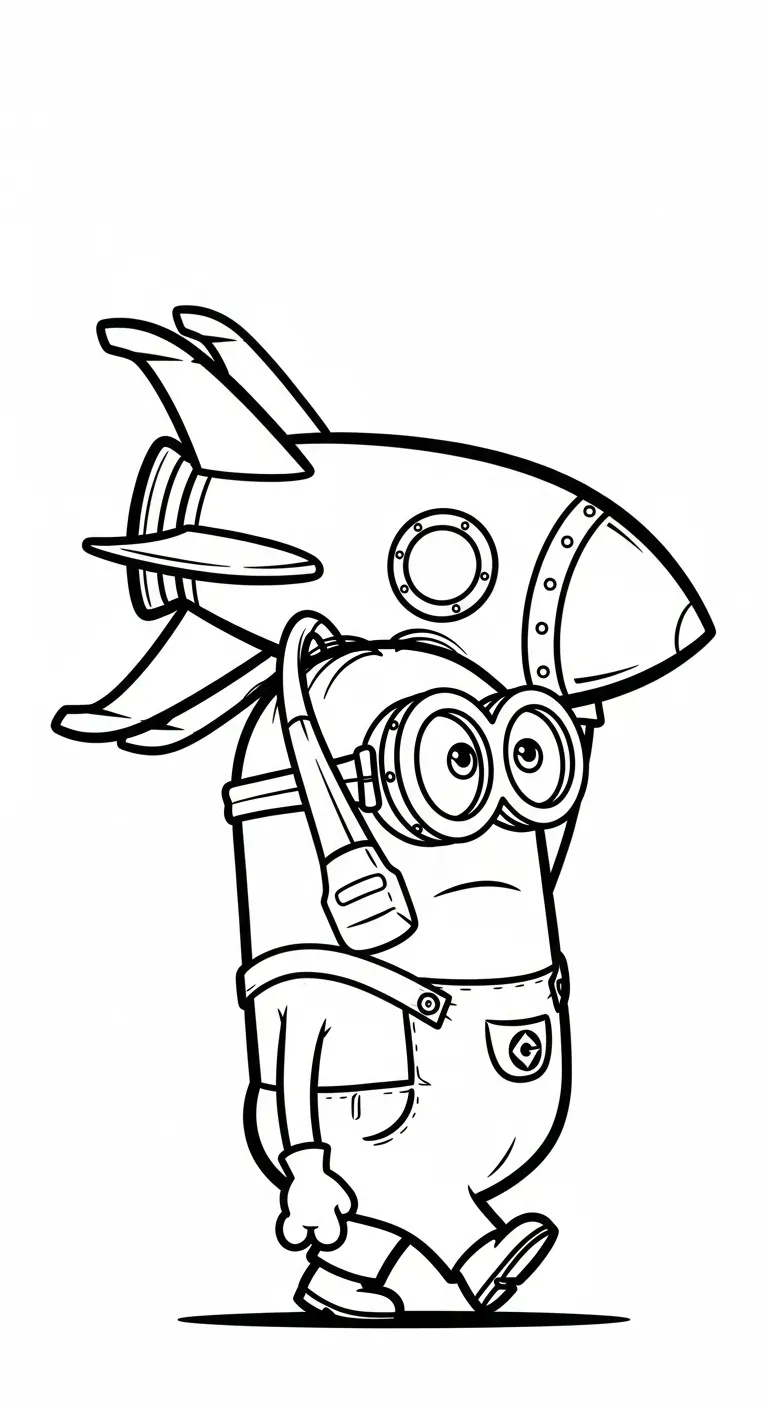 mẫu in hình tô màu Minions cho bé