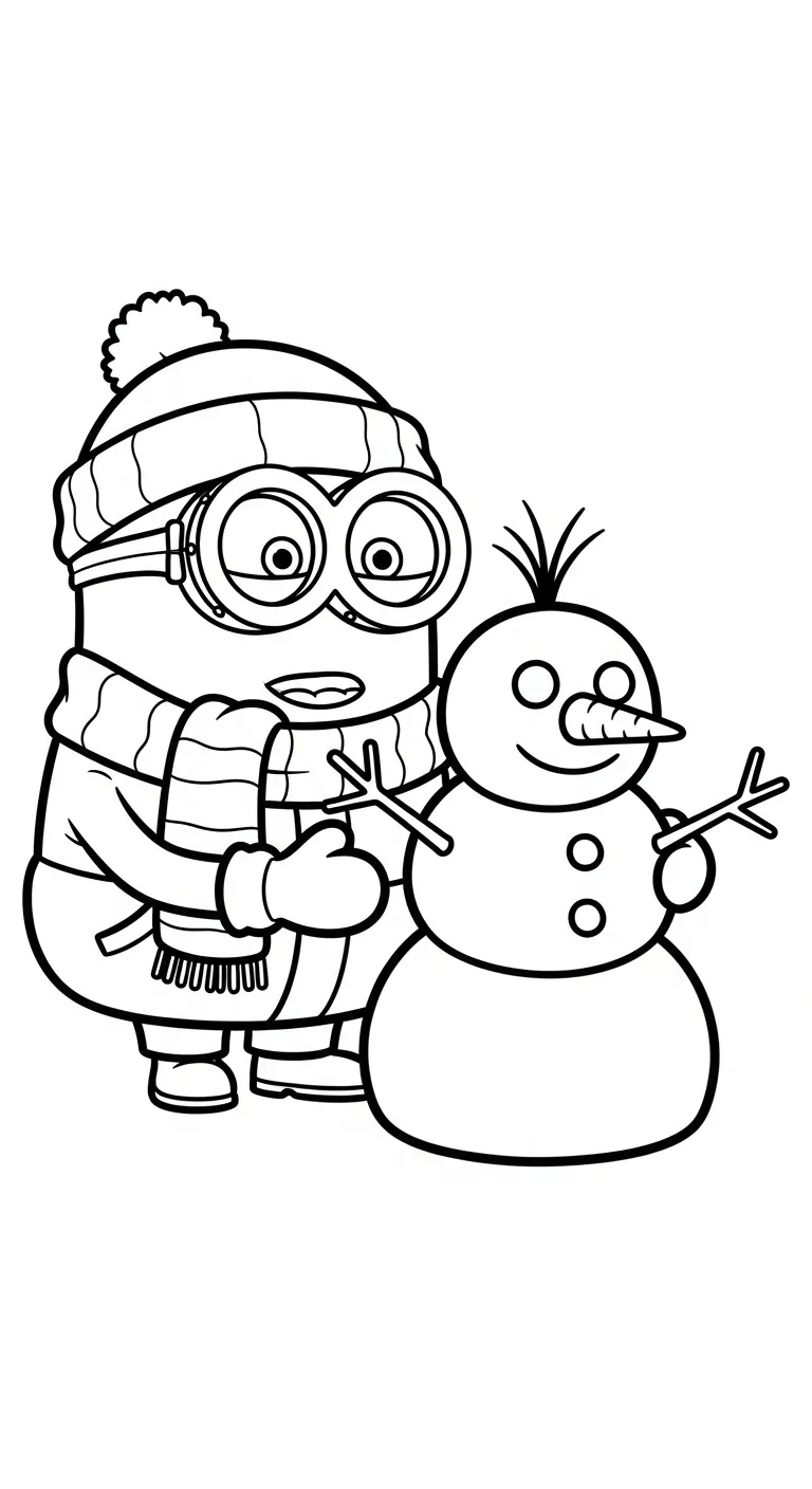 tranh tô màu Minions cho bé mới nhất